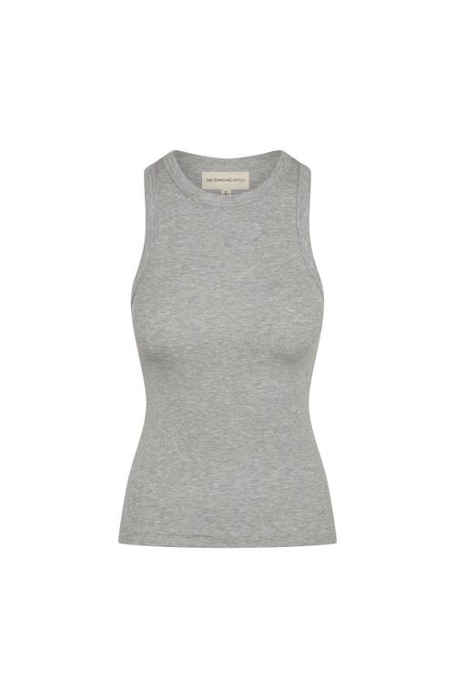 The Standard Stitch The Rib Tank In Heather Grey