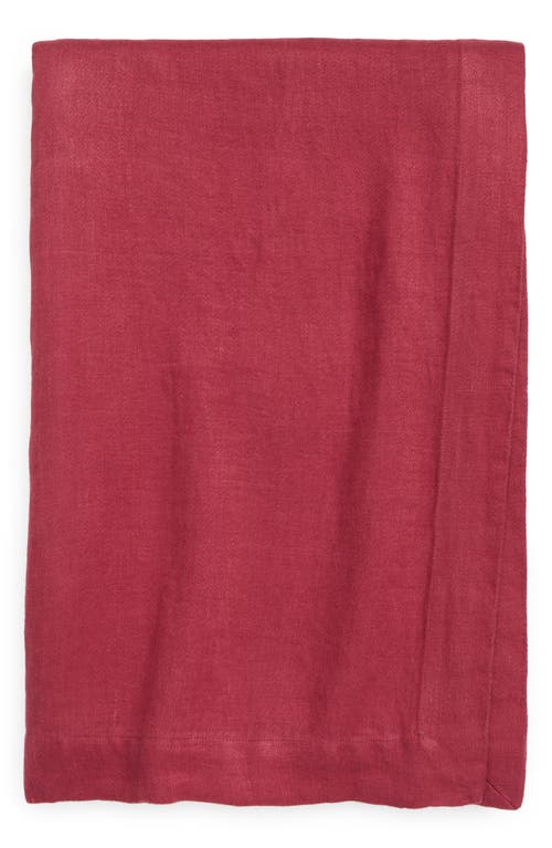 Tekla Linen Tablecloth in Claret at Nordstrom