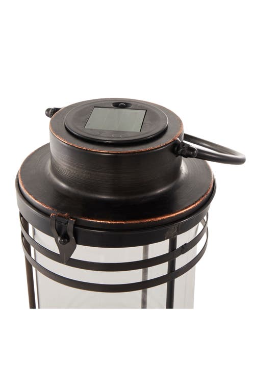Ginger Birch Studio Black Metal Candle Lantern In Black