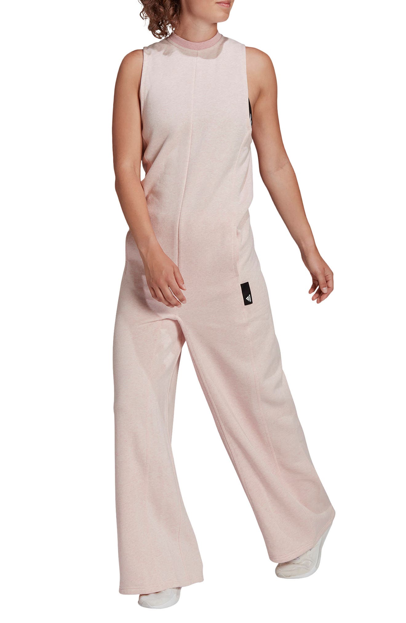 adidas wide leg jumpsuit