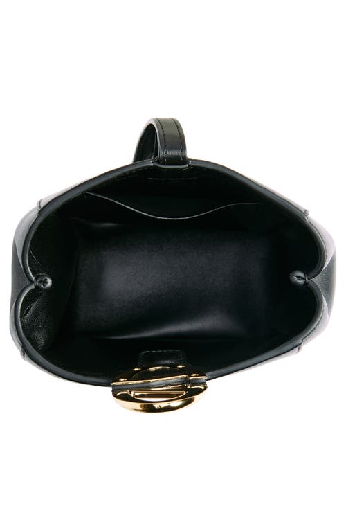 Shop Valentino Garavani Vlogo The Bold Leather Crossbody Bag In Nero