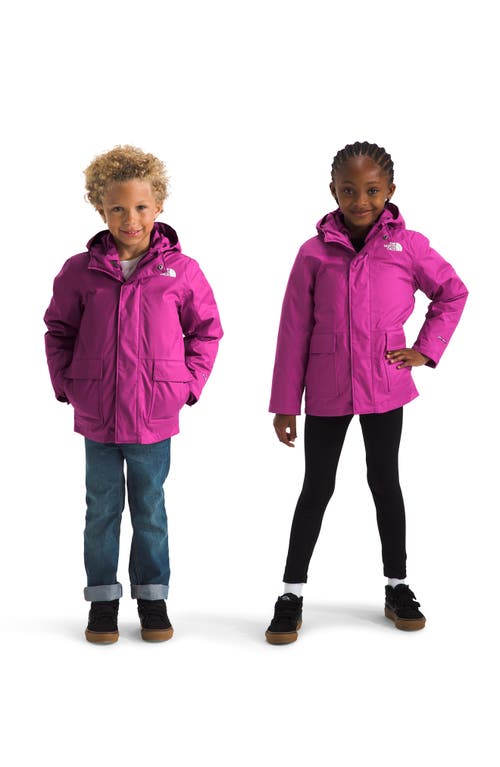 Shop The North Face Kids' Triclimate® 600 Fill Power Down Reversible Waterproof Hooded Jacket In Deep Mulberry