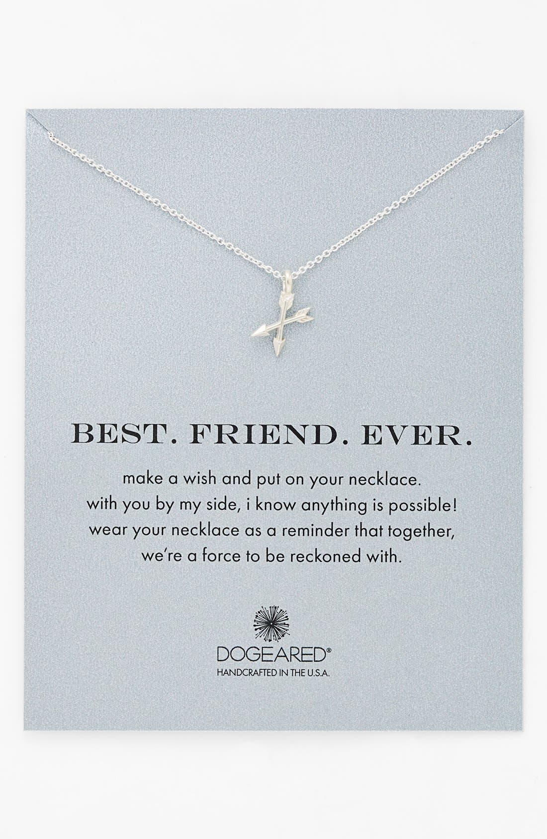 Dogeared 'Best. Friend. Ever.' Pendant Necklace Nordstrom