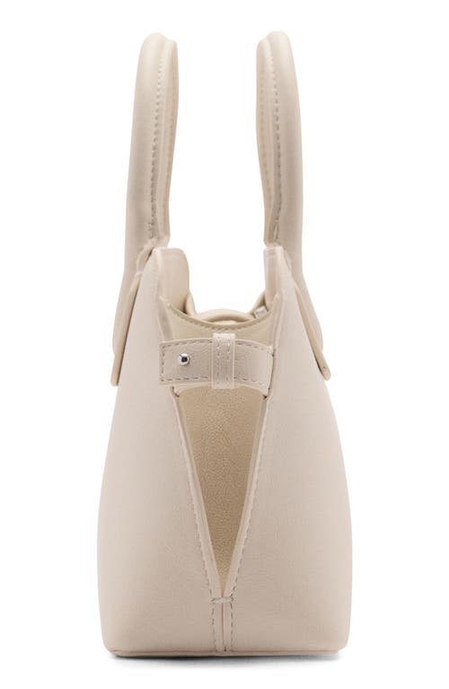 Shop Mango Faux Leather Bowling Bag In Off White