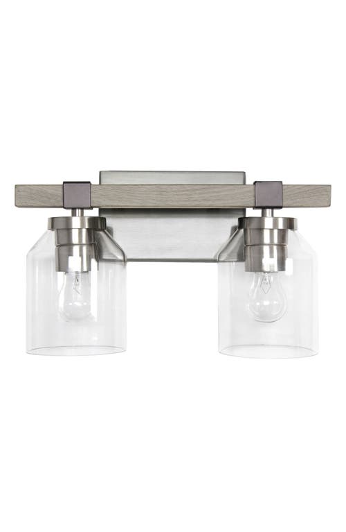 Shop Lalia Home Vanity Light Fixture In Brushed Nickel/gray