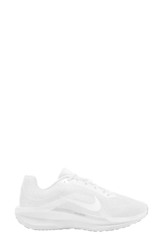 Nike Winflo 11 Womens Road Running Shoes In White/ White