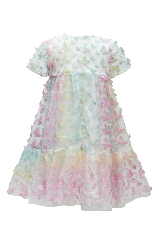 Shop Bardot Junior Kids' Butterfly Trapeze Party Dress In Rainbow