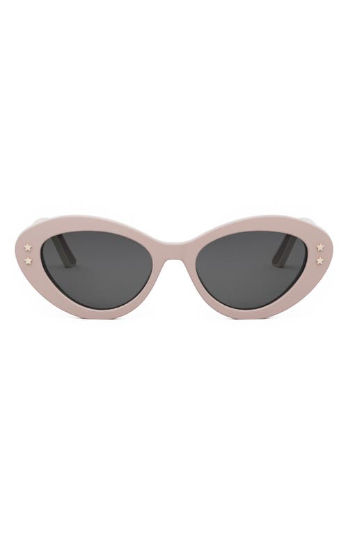 Shop Dior 'pacific B1u 53mm Butterfly Sunglasses In Shiny Pink/smoke