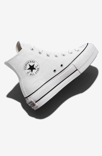 Converse Chuck Taylor All Star Lift Black & White High Top Platform Shoes