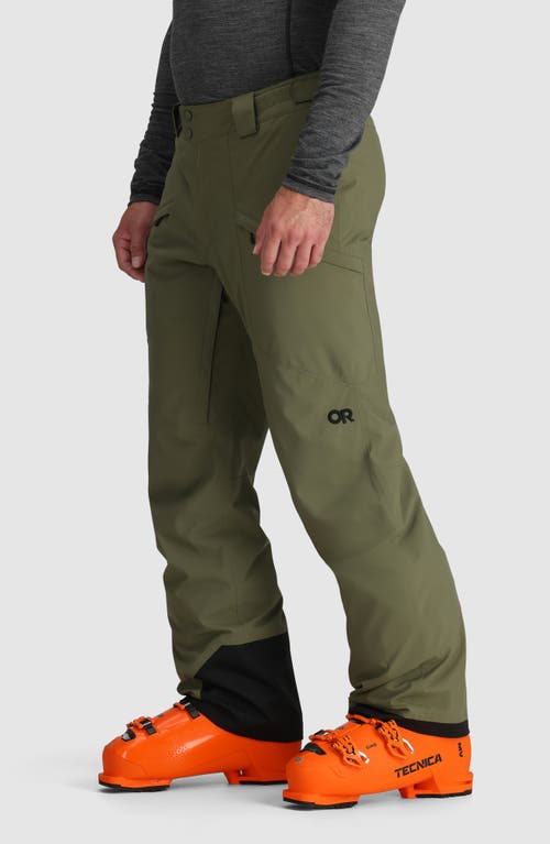 Outdoor Research Snowcrew Recycled Polyester Blend Snow Pants In Ranger Green