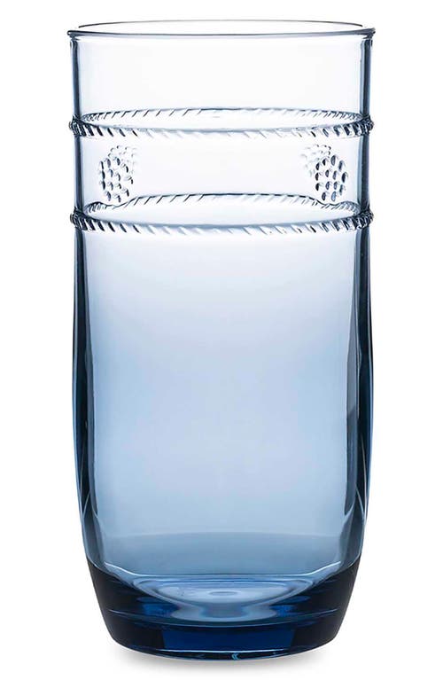 Shop Juliska Isabella Set Of 4 Acrylic Large Tumblers In Blue