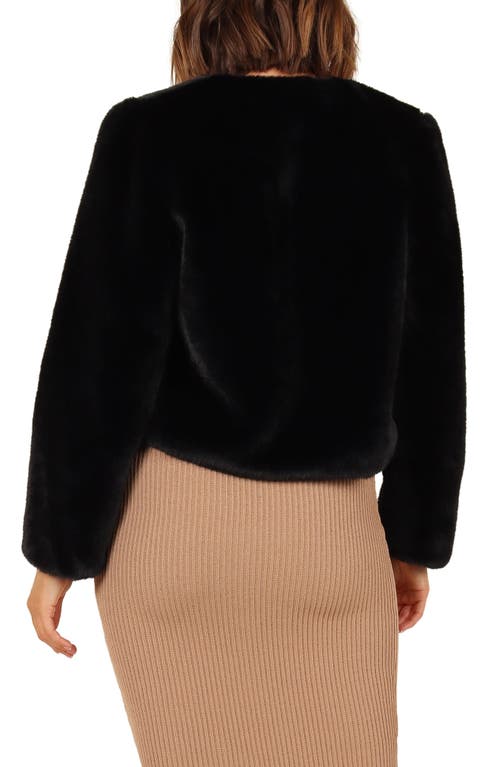 Petal And Pup Petal & Pup Minnie Faux Fur Jacket In Black