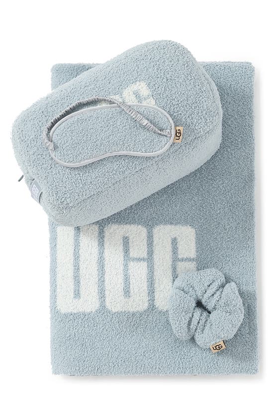 Shop Ugg (r) Bode 4-piece Terry Travel Set In Oceanmist