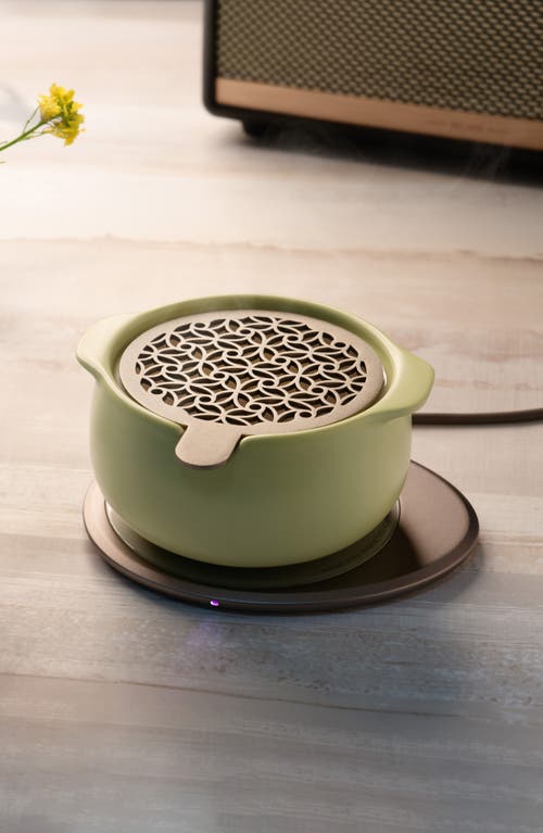 Ohom Jun Self-heating Diffuser Set In Verde Green