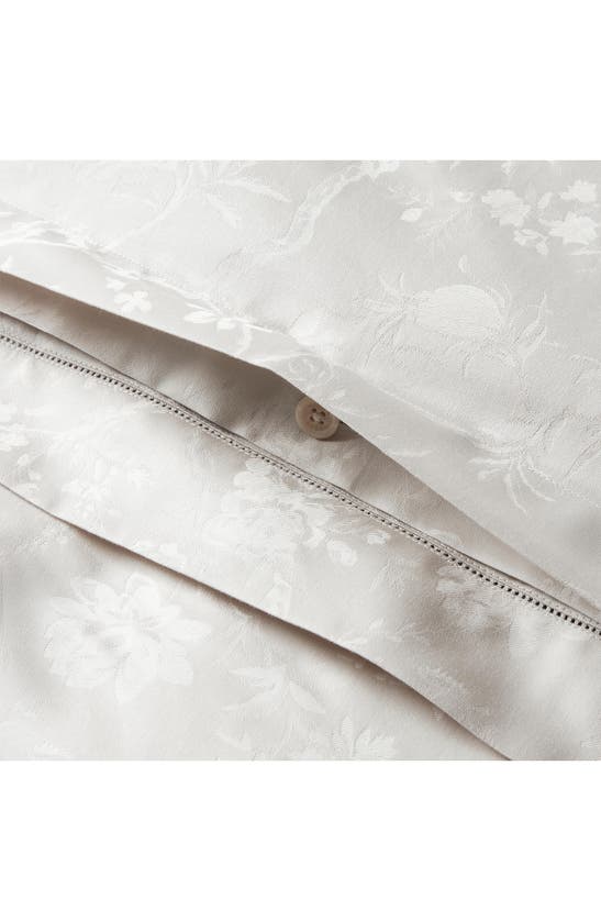 Polo Ralph Lauren Organic Cotton Bethany Jacquard Duvet In Parchment