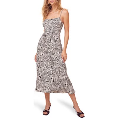 Astr The Label Sleeveless Midi Dress, Black