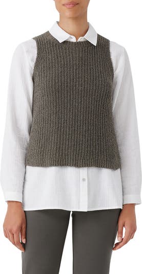 Eileen fisher organic cotton sale blend sweater