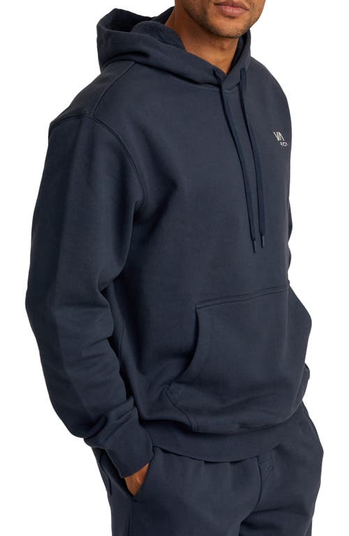 Shop Rvca Essential Pullover Hoodie In Indigo