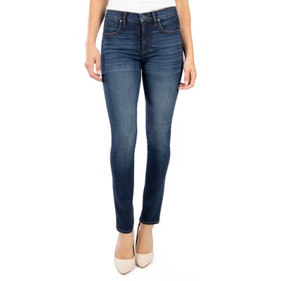 Petite Kut From The Kloth Diana Fab Ab High Waist Skinny Jeans, Blue