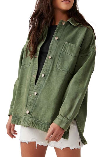 Free People Madison City Twill Jacket In Adventurer