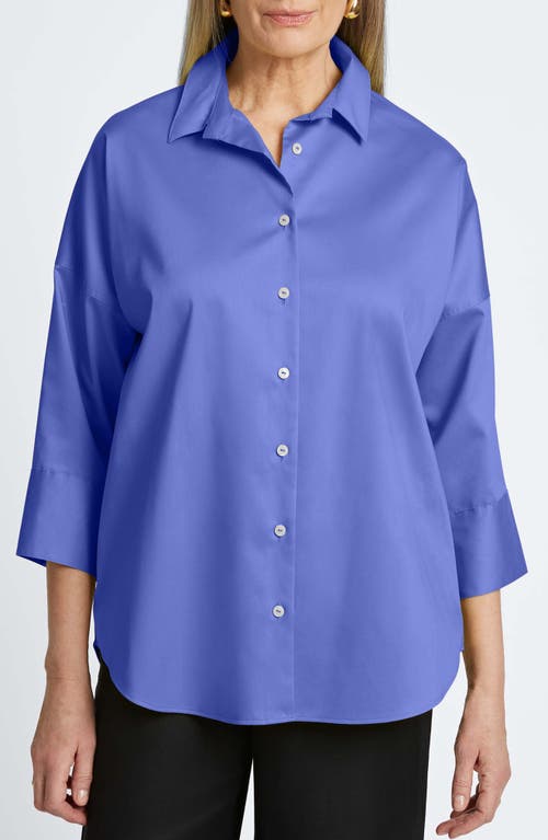 FOXCROFT FOXCROFT AVERY STRETCH BUTTON-UP SHIRT
