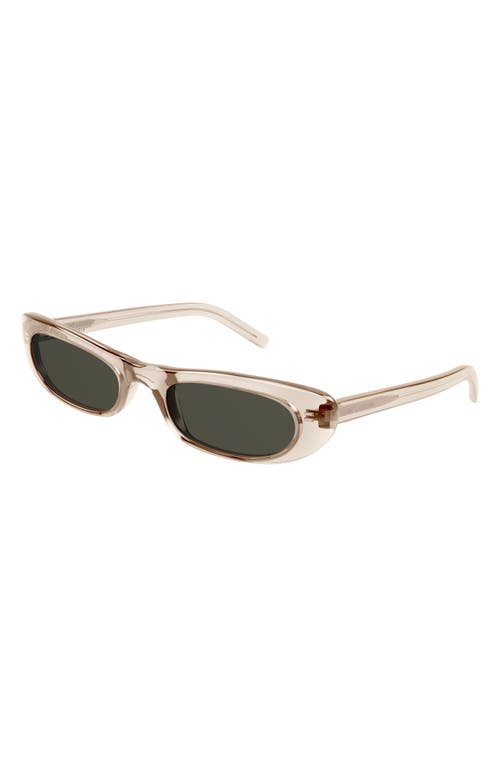 Saint Laurent Shade 53mm Panthos Sunglasses in Nude