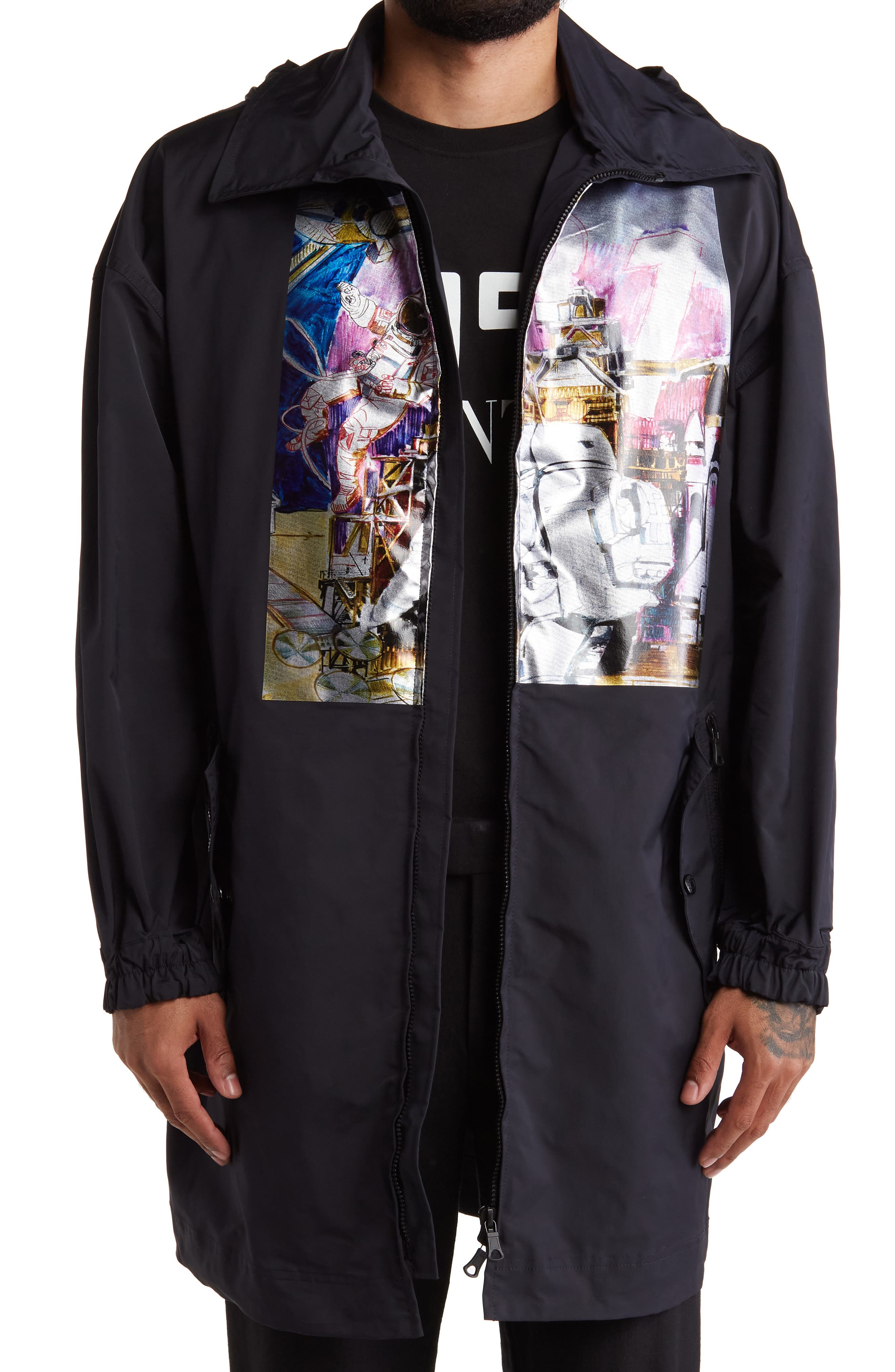 Valentino Space Panel Hooded Jacket 