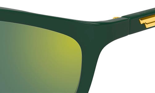 Shop Bottega Veneta 58mm Square Sunglasses In Green