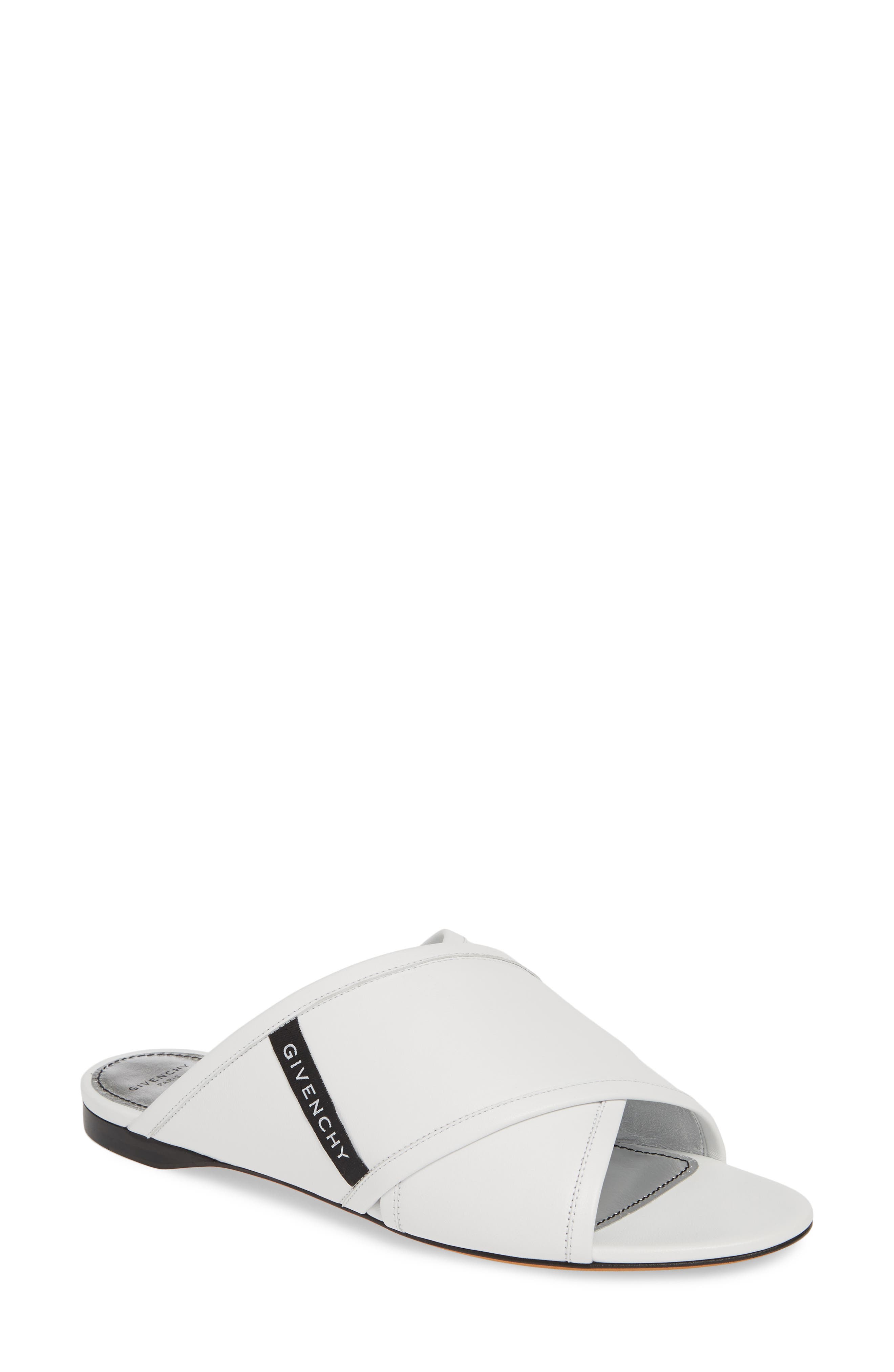 Givenchy Rivington Crisscross Sandal - White