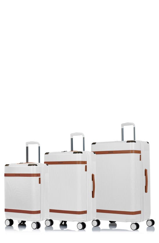 Champs Vintage Air 3-piece Luggage Set In Ivory
