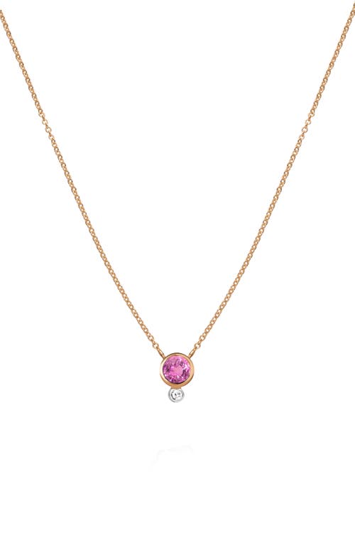 Meira T Pink Sapphire & Diamond Pendant Necklace at Nordstrom, Size 18