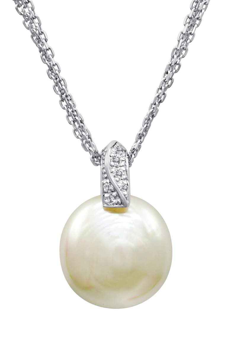 Coin pearl pendant necklace Outlet