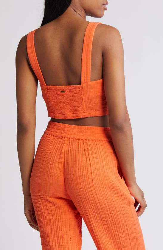 Rip Curl Premium Surf Crop Tank In Bright Orange