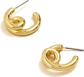 Madewell small 2025 gold hoops