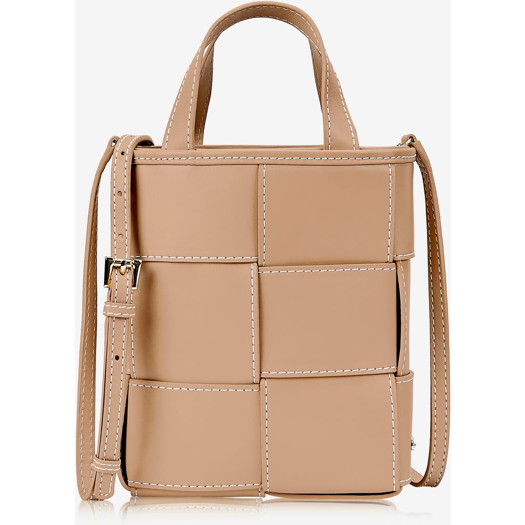 Gigi New York Chloe Mini Shopper In Cappuccino