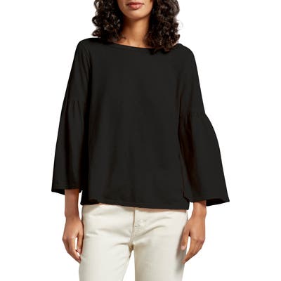 Michael Stars Bell Sleeve Tee, Size One Size - Black