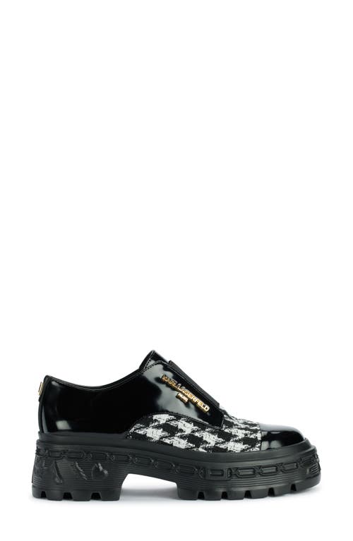 Shop Karl Lagerfeld Paris Lakely Lug Sole Loafer In Black/white