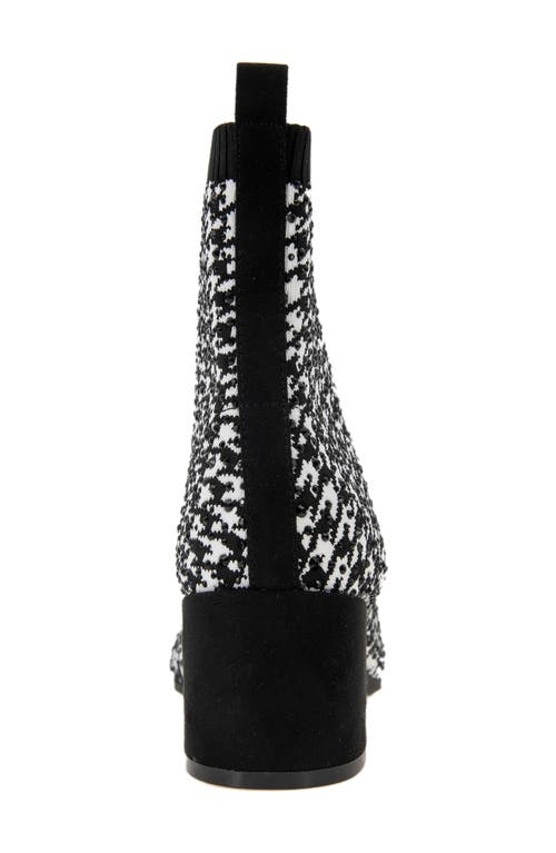 Reaction Kenneth Cole Rida Stretch Bootie Women) In Black/white