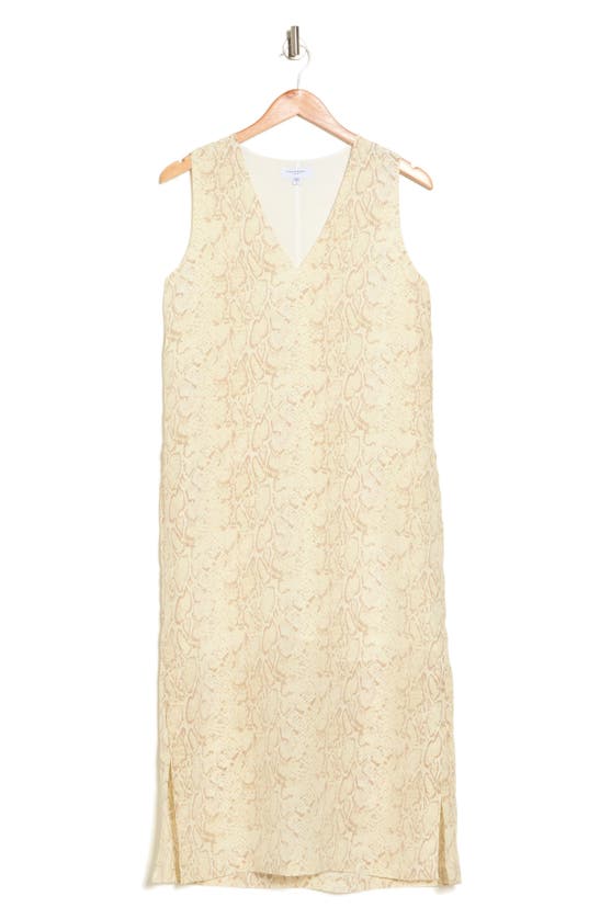 Equipment Connery Snake Print Silk Midi Dress In Humus Multi | ModeSens