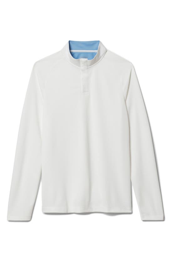 Shop Rhone Clubhouse Performance Quarter Snap Top In Bright White