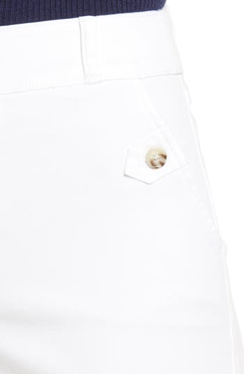 Spanx® STRETCH TWILL CROPPED WIDE LEG PANT IN BRIGHT WHITE – Love Marlow