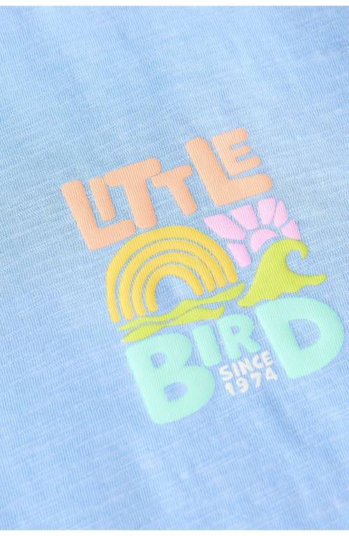 Shop Little Bird Kids'  Cotton Graphic T-shirt In Blue