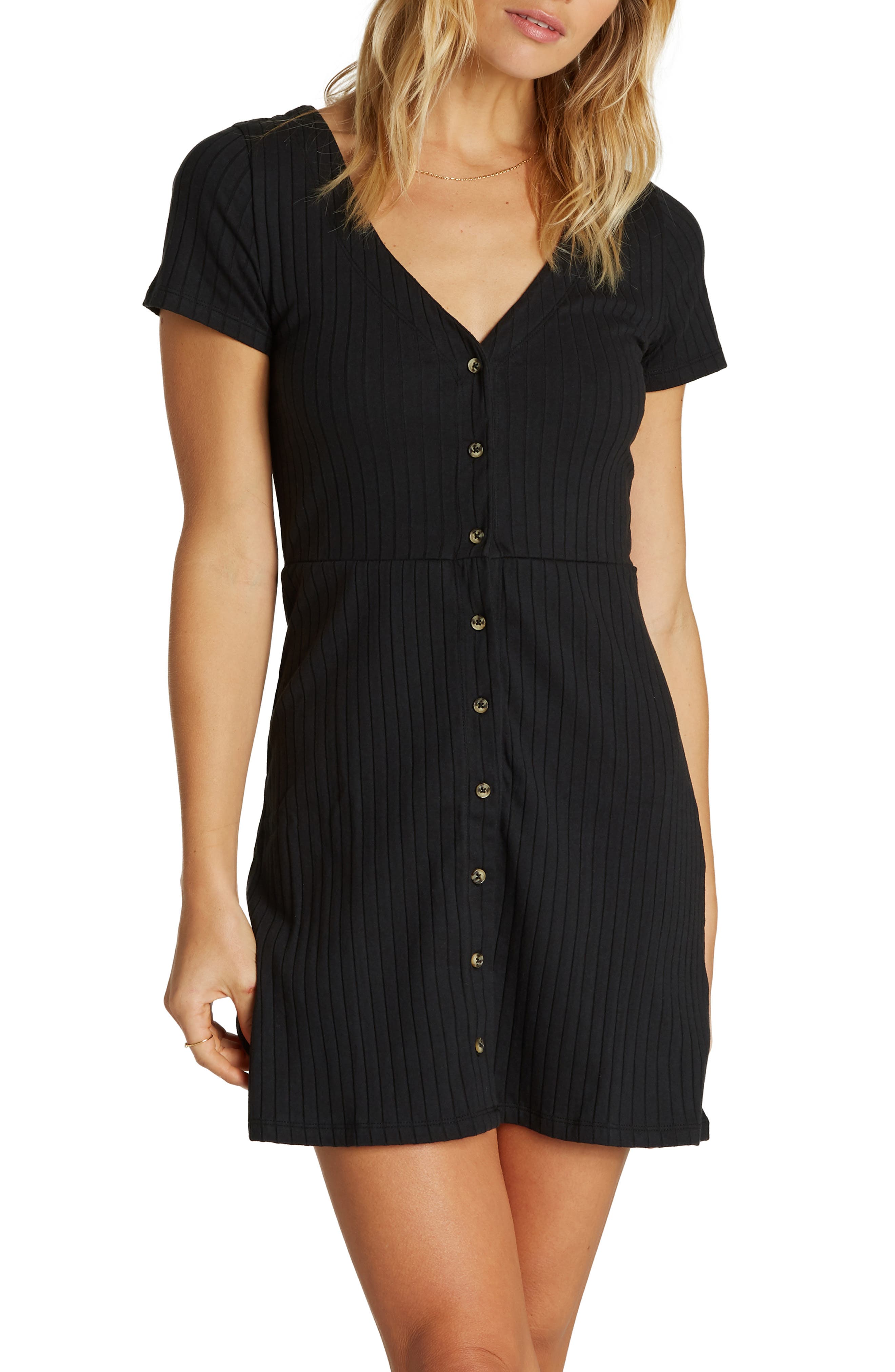 Billabong On With It Minidress, Black
