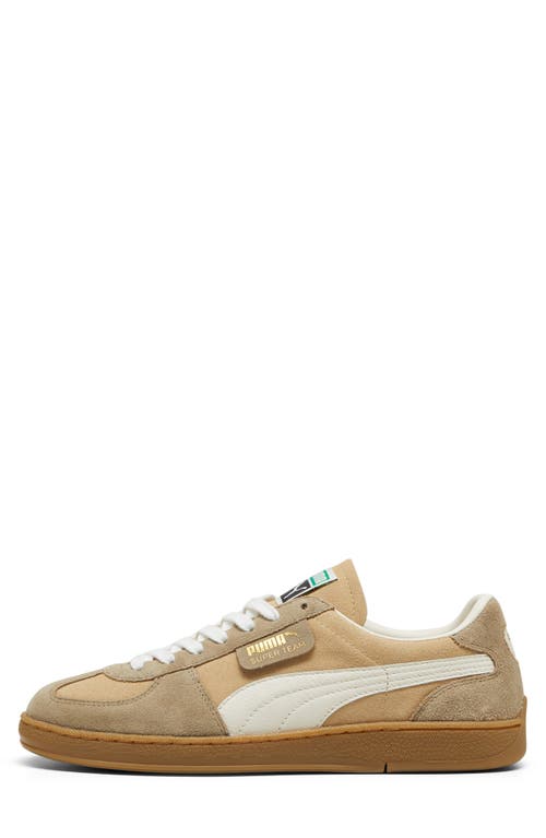 Shop Puma Super Team Low Top Sneaker In Sand Dune-frosted Ivory