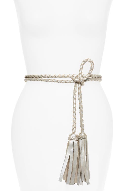 Ada 'Fringe Soga' Wrap Belt in Silver