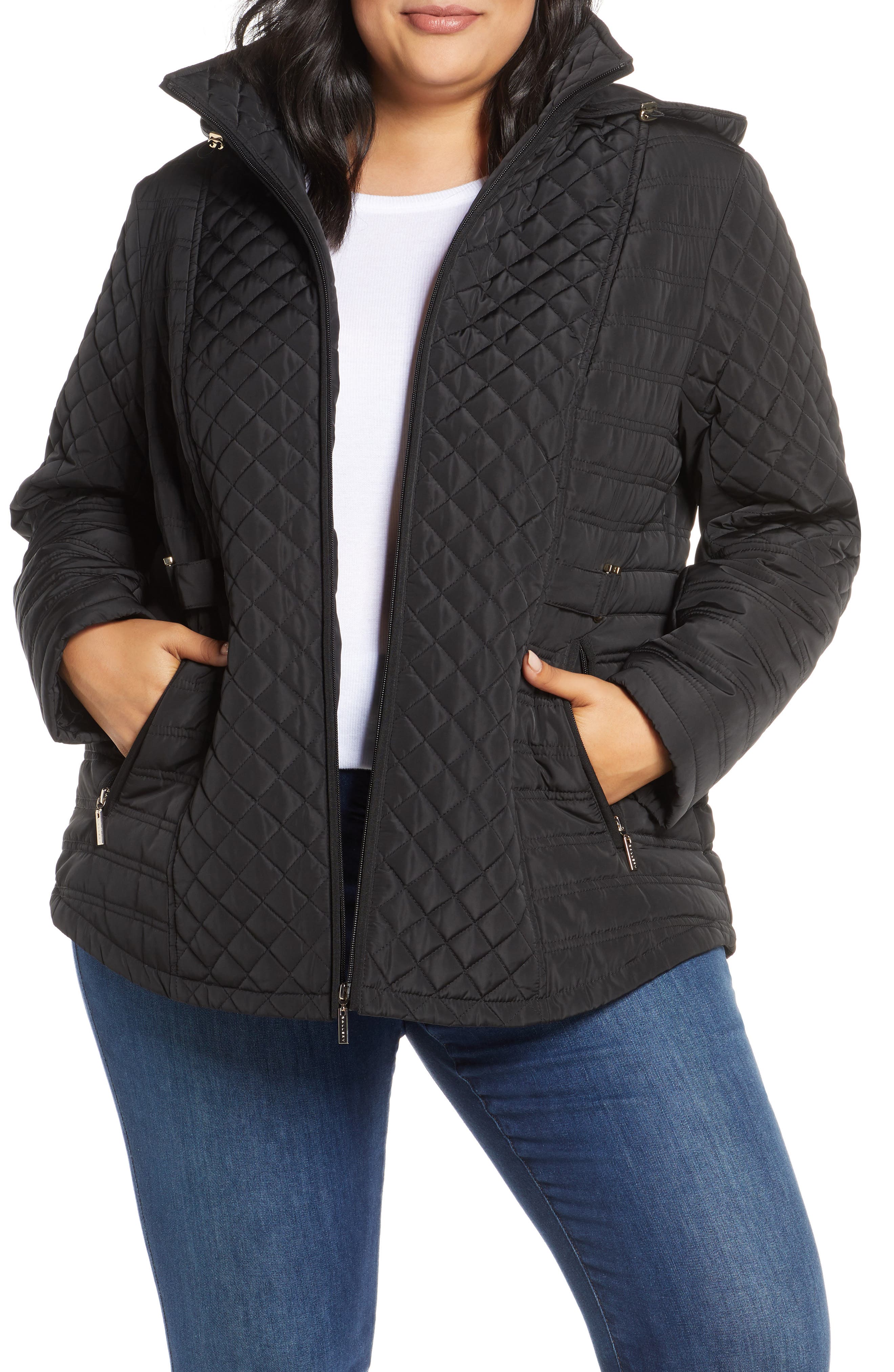 Gallery Quilted Hooded Jacket (Plus Size) Nordstrom