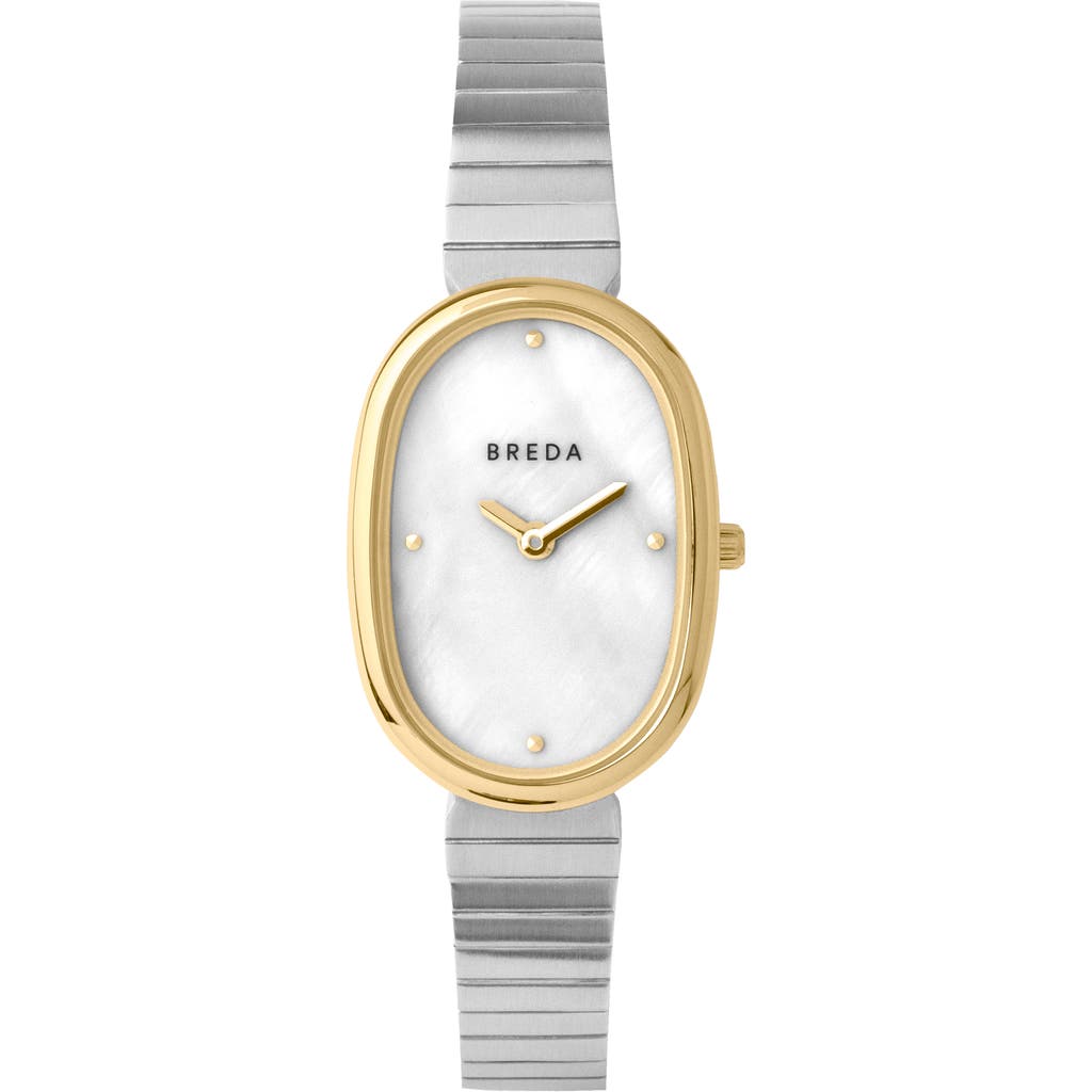 Breda Jane Bracelet Watch, 23mm In Gold/silver/pearl