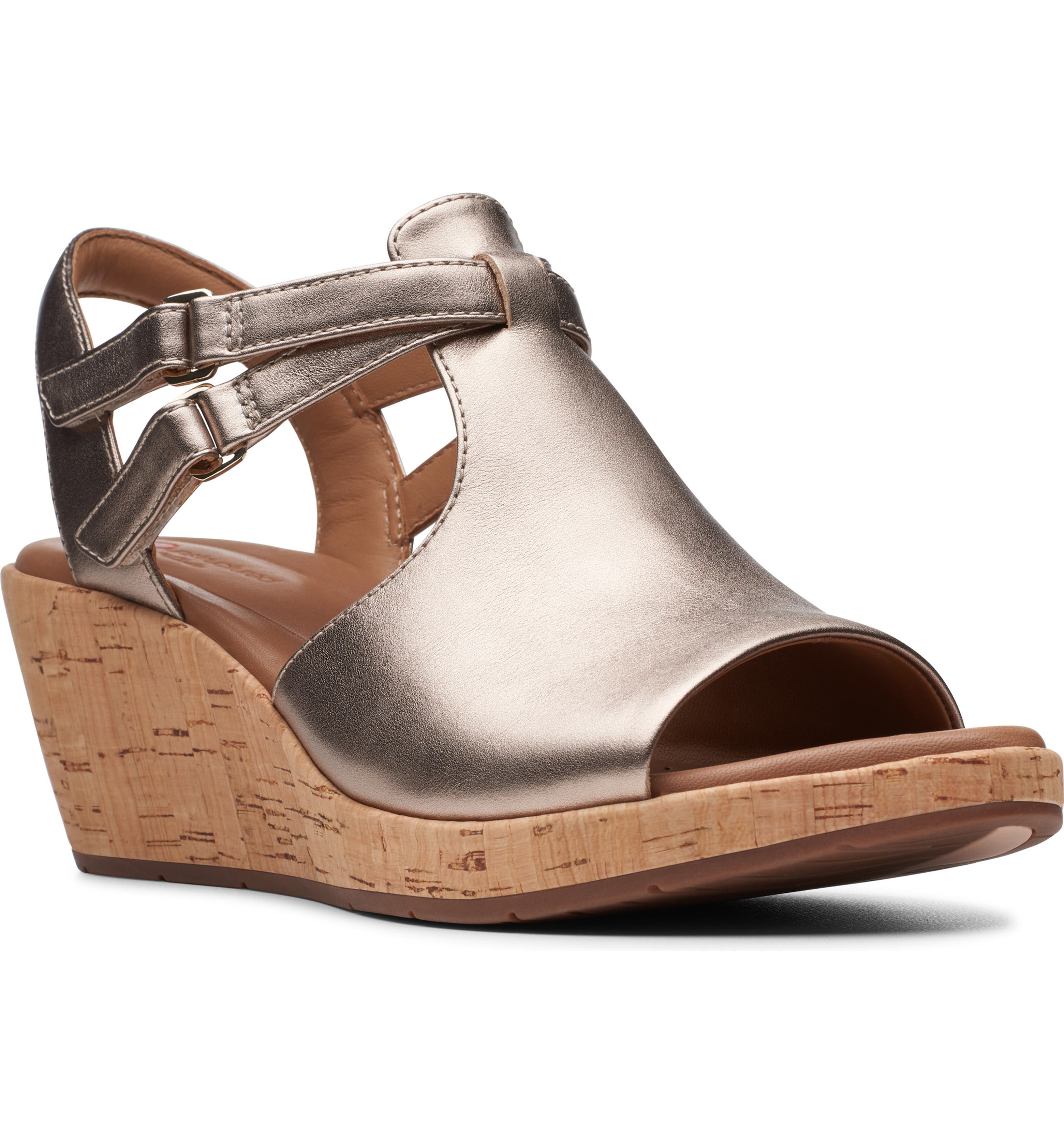 Clarks® Un Plaza Way Wedge Sandal (Women) | Nordstrom