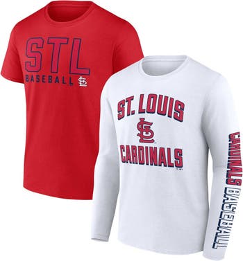 FANATICS Men's Fanatics Branded Red/White St. Louis Cardinals Two-Pack Combo  T-Shirt Set