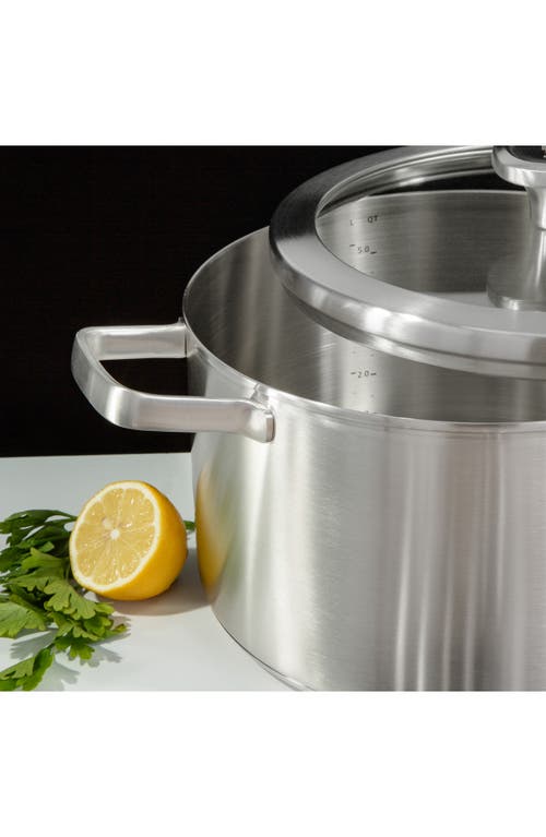 Berghoff Leo Graphite 6.3-quart Covered Stockpot In Grey